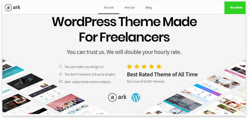 Wordpress theme ark
